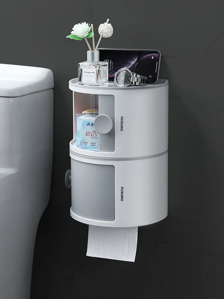 Toilet Tissue BoxToiletHousehold Storage Roll Paper Holder Without Hole Wall Hanging Shelf Multi Functional Laminated Waterproof
Toilet Tissue BoxToiletHousehold Storage Roll Paper Holder Without Hole Wall Hanging Shelf Multi Functional Laminated Waterproof