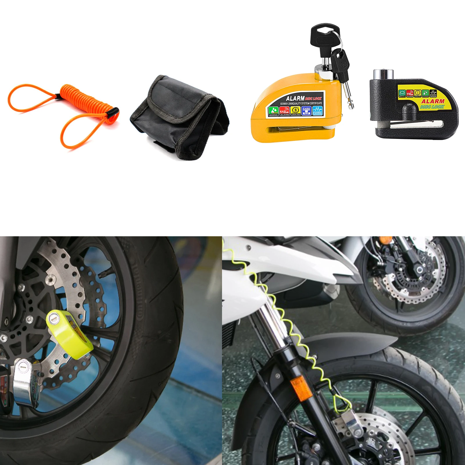 1PCS Waterproof Motorcycle Alarm Lock 110DB Cycling Bike Security Anti-theft Wheel Disc Brake Locks Security Anti-theft Lock New
1PCS Waterproof Motorcycle Alarm Lock 110DB Cycling Bike Security Anti-theft Wheel Disc Brake Locks Security Anti-theft Lock New
