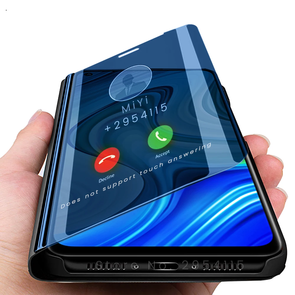 Умный зеркальный чехол с откидной крышкой на redmi note 9 xaiomi redmy note9 not9 not coque fundas readmi notes