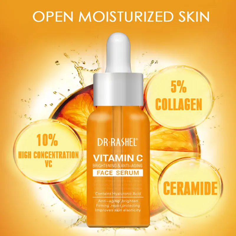 50ml Vitamin C Hyaluronic Acid Serum Deep Moisturizing Nourishing Anti-wrinkles Anti-aging Firming Brightens Smoothes Skin Care 
50ml Vitamin C Hyaluronic Acid Serum Deep Moisturizing Nourishing Anti-wrinkles Anti-aging Firming Brightens Smoothes Skin Care