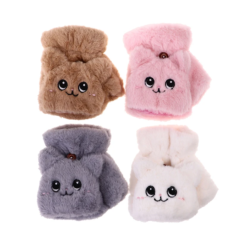 Fur Rabbit Mittens Flip Fingerless Gloves Women Winter Plush Warm Glove Soft Thick Gloves for Women Girl Flexible Half Finger
Fur Rabbit Mittens Flip Fingerless Gloves Women Winter Plush Warm Glove Soft Thick Gloves for Women Girl Flexible Half Finger