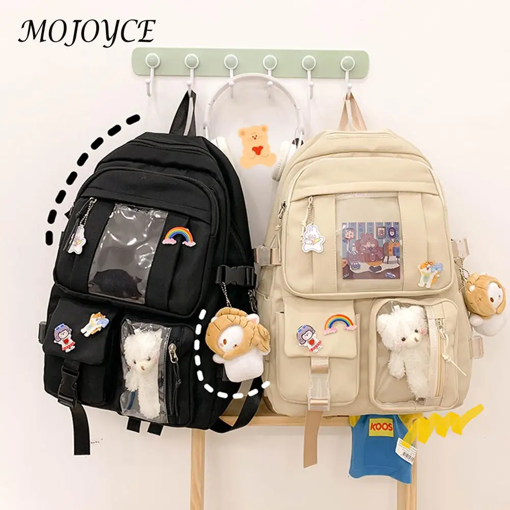 Student Nylon Multi-Pocket Backpacks Lightweight Large Capacity Zipper School Bag for Women Shopping Travel
Student Nylon Multi-Pocket Backpacks Lightweight Large Capacity Zipper School Bag for Women Shopping Travel