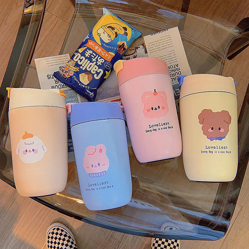 350ml/500ml Creative Cartoon Mini Water Bottle with Straw 304stainless Steel Water Bottle Portable Insulated Children Bottle
350ml/500ml Creative Cartoon Mini Water Bottle with Straw 304stainless Steel Water Bottle Portable Insulated Children Bottle