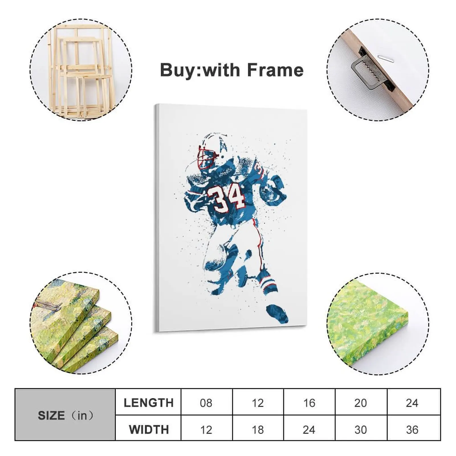 Decor 34 Earl Campbell Print Painting Canvas Hang A Picture for Living Room Wall Room Posters With Frame Modern Home
Decor 34 Earl Campbell Print Painting Canvas Hang A Picture for Living Room Wall Room Posters With Frame Modern Home
