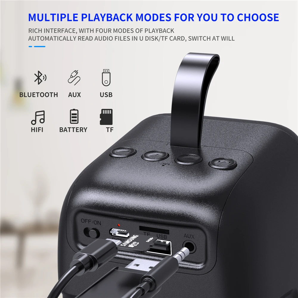Q8 Mobile Bluetooth 5.0 Speaker Desktop Wireless Speaker Subwoofer Audio Built-In 2000 Mah Support Tws
Q8 Mobile Bluetooth 5.0 Speaker Desktop Wireless Speaker Subwoofer Audio Built-In 2000 Mah Support Tws
