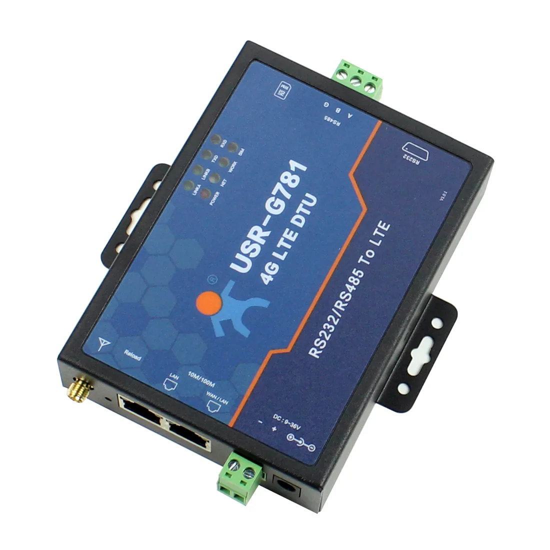 USR-G781 North America Version Industrial Celluar IP Modem w/ Router Function RS232 RS485 Serial to 4G LTE Modems with Ethernet
USR-G781 North America Version Industrial Celluar IP Modem w/ Router Function RS232 RS485 Serial to 4G LTE Modems with Ethernet