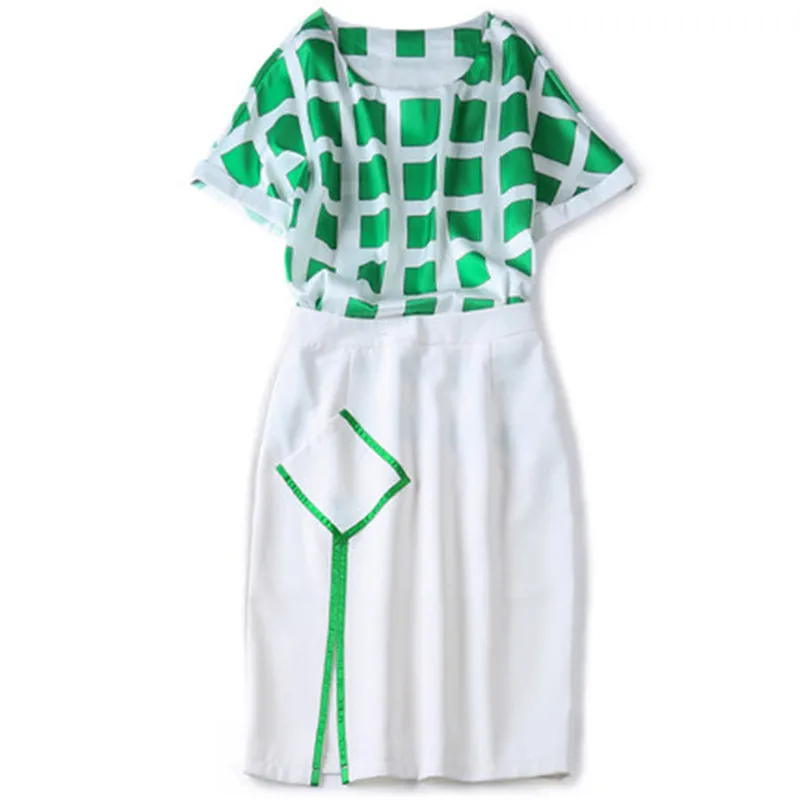 Azterumi Women Fashion Two Pieces Set Summer New 2019 Women's Short Sleeve Plaid Print Tops and Bodycon Mini Skirt Sets Clothing
Azterumi Women Fashion Two Pieces Set Summer New 2019 Women's Short Sleeve Plaid Print Tops and Bodycon Mini Skirt Sets Clothing