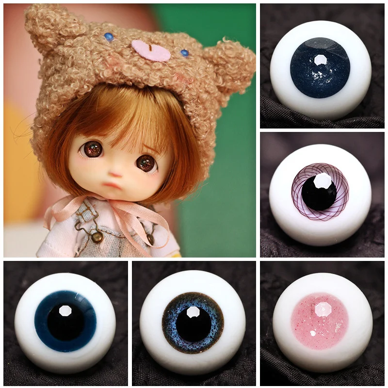 

BJD Doll Eyes Craft Glass 8mm 10mm For Toys Eyeball Safety Eye Amigurumi Green BJD Toys Accessories Dolls Eyes