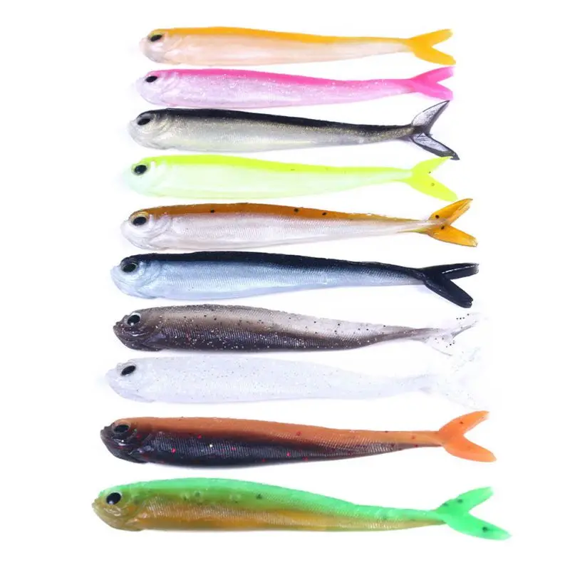 10PCS/lot Lure Wobblers Fishing Lure 10cm-5.3g Artificial Double Color Silicone Swimbait Vivid Pike Bass Bait Isca
10PCS/lot Lure Wobblers Fishing Lure 10cm-5.3g Artificial Double Color Silicone Swimbait Vivid Pike Bass Bait Isca