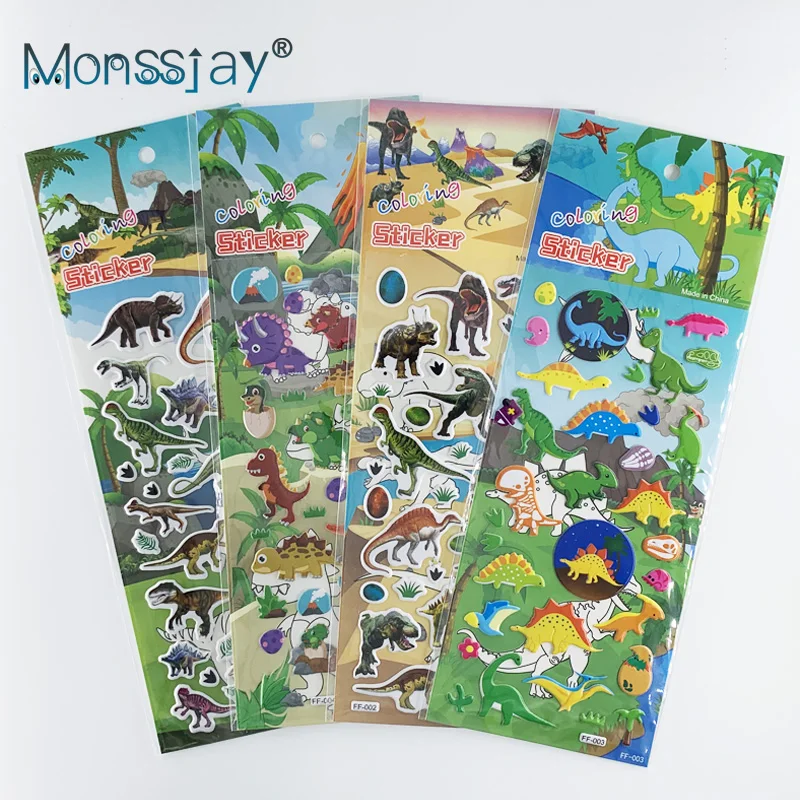 4 Sheets/Set 3D Dinosaur Stickers for Kids Toys Home Wall Decor Cute Cartoon Animal DIY Scrapbook Sticker Notebook Diary Label
4 Sheets/Set 3D Dinosaur Stickers for Kids Toys Home Wall Decor Cute Cartoon Animal DIY Scrapbook Sticker Notebook Diary Label