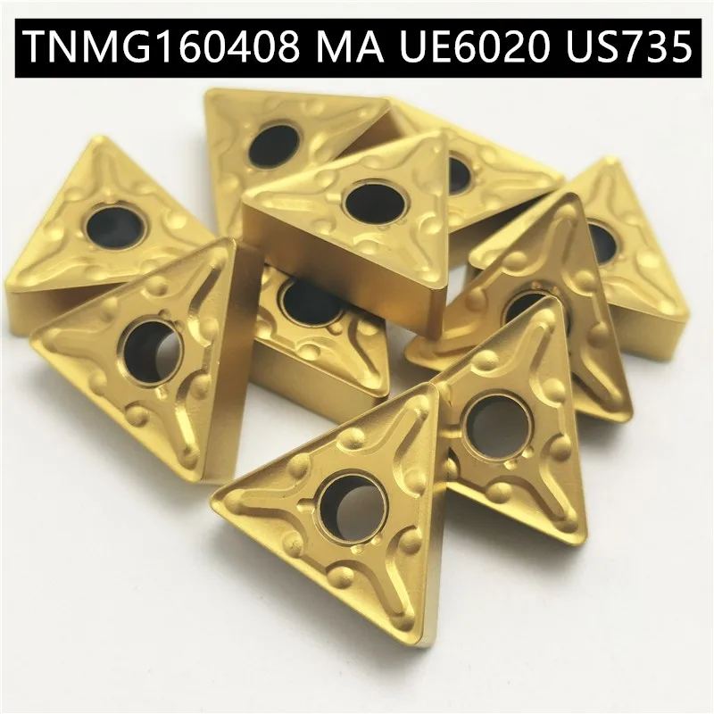 10 шт. TNMG160408 MA UE6020 US735 поворотные твердосплавные вставки инструмент токарный Фрезерный резак с ЧПУ Режущий инструмент слот для резки
10 шт. TNMG160408 MA UE6020 US735 поворотные твердосплавные вставки инструмент токарный Фрезерный резак с ЧПУ Режущий инструмент слот для резки