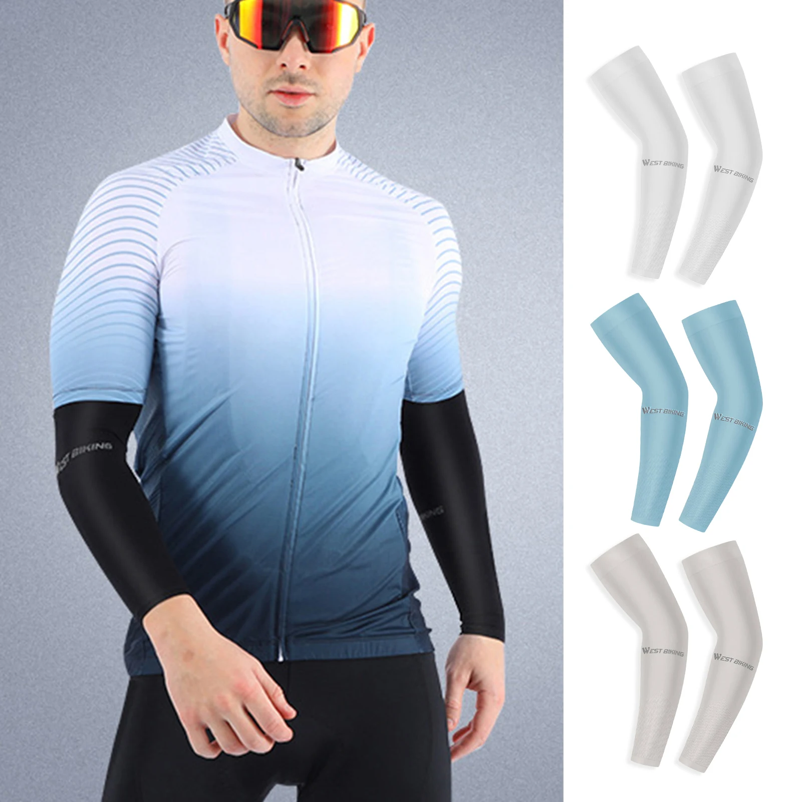 1 пара, влагоотводящие спортивные рукава для рук 
1 пара, влагоотводящие спортивные рукава для рук