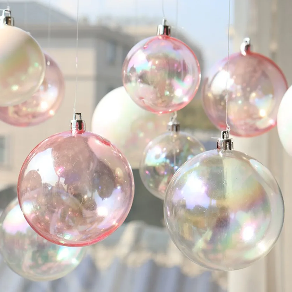 5PCS Clear Iridescent Glass Ball Baubles Christmas Wedding Tree Hanging Ball Bauble Table Party Decorations
5PCS Clear Iridescent Glass Ball Baubles Christmas Wedding Tree Hanging Ball Bauble Table Party Decorations