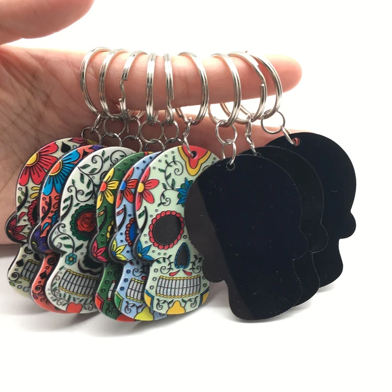 Брелок Calavera с сахарным черепом сладкий причудливый брелок цепочка для ключей