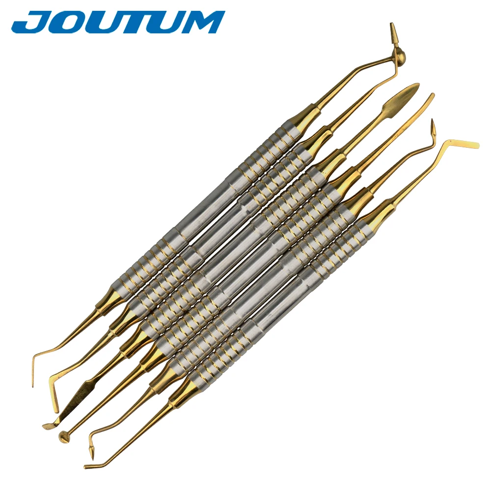 6Pcs Dental instrument Composite Resin Filling Spatula Titanium Plated Head Filler Thick Handle Restoration Set Dental tool set
6Pcs Dental instrument Composite Resin Filling Spatula Titanium Plated Head Filler Thick Handle Restoration Set Dental tool set