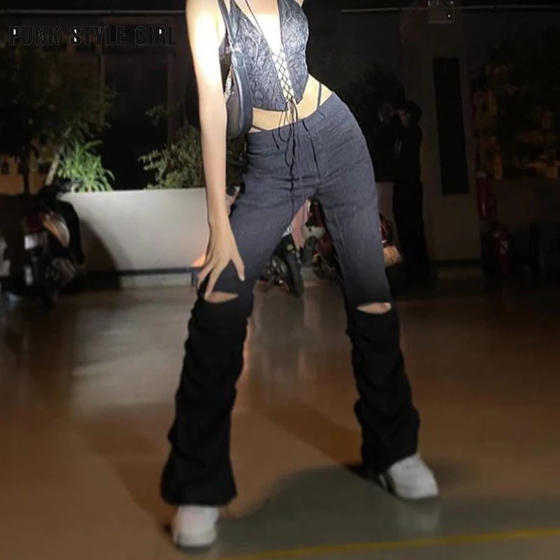 Hollow Out Pants Y2K Ruched Drawstring Trouser Fairycore Cargo Trousers Bandage Patchwork Jogger Casual Women Streetwear Clothes
Hollow Out Pants Y2K Ruched Drawstring Trouser Fairycore Cargo Trousers Bandage Patchwork Jogger Casual Women Streetwear Clothes