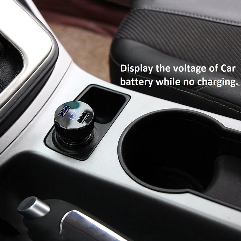 3.1A Dual USB Car Charger LCD Display 12-24V Cigarette Lighter Socket For iPhone XR 11 Cell phone PAD Fast Car Charger Adapter
3.1A Dual USB Car Charger LCD Display 12-24V Cigarette Lighter Socket For iPhone XR 11 Cell phone PAD Fast Car Charger Adapter