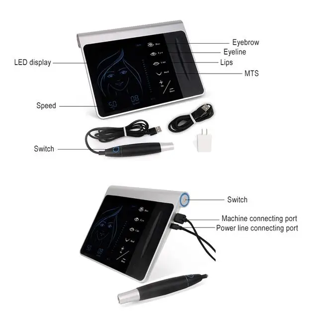 2021 New permanent makeup LED touch screen machine tattoo kits wireless 3D eyebrow tattoo embroidery digital machine
2021 New permanent makeup LED touch screen machine tattoo kits wireless 3D eyebrow tattoo embroidery digital machine