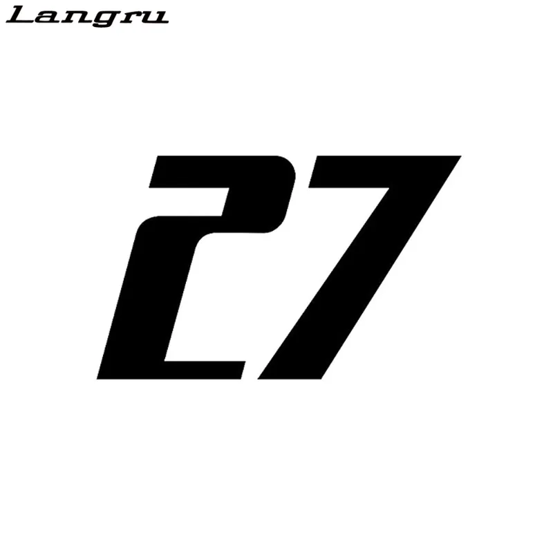 Виниловая Фотографическая наклейка Langru 15 см * 9 2 с индивидуальным номером 27