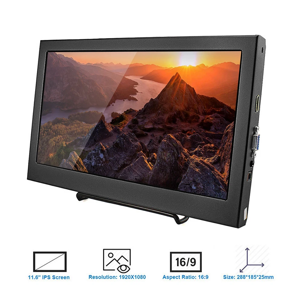 11.6 inch HD Screen 1080P Elecrow Compatible with PS3 PS4 Xbox360 LED Display Monitor for Raspberry Pi 3 B 2B Windows
11.6 inch HD Screen 1080P Elecrow Compatible with PS3 PS4 Xbox360 LED Display Monitor for Raspberry Pi 3 B 2B Windows
