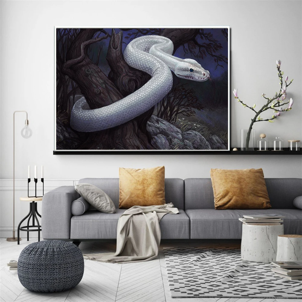 Abstract Oil Painting Living Room Decoration White Snake Poster Boa Poster Vintage Wall Decor Scandinavian Decor Cuadros Print
Abstract Oil Painting Living Room Decoration White Snake Poster Boa Poster Vintage Wall Decor Scandinavian Decor Cuadros Print