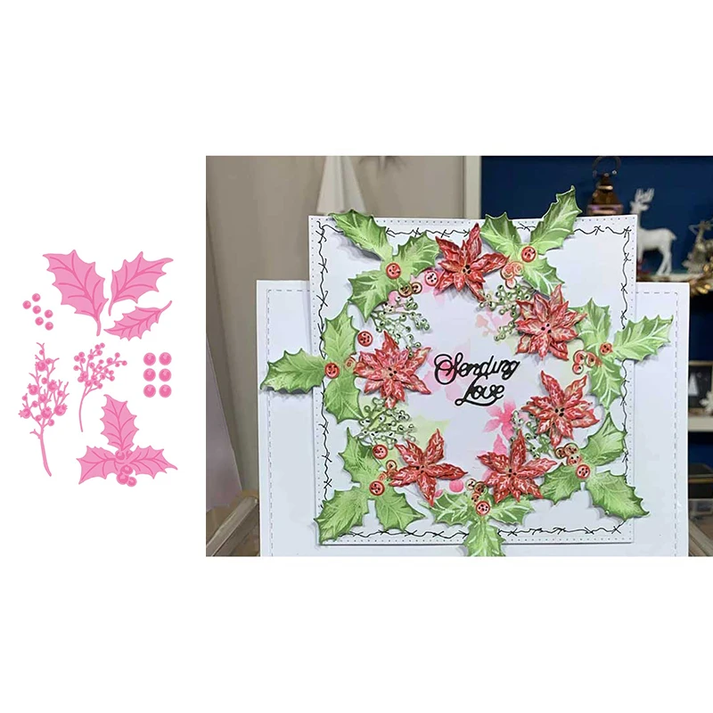 Holly Flower Metal Cutting Dies Stamps Scrapbook Diary Decoration Stencil Embossing Template Diy Greeting Card Handmade 2021 New
Holly Flower Metal Cutting Dies Stamps Scrapbook Diary Decoration Stencil Embossing Template Diy Greeting Card Handmade 2021 New