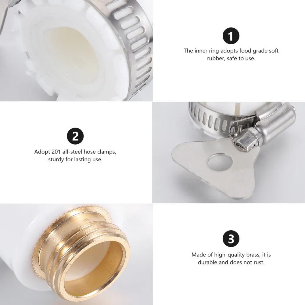 3PCS Universal Adapter Garden Water Hose Adapter Pipe Connector 
3PCS Universal Adapter Garden Water Hose Adapter Pipe Connector