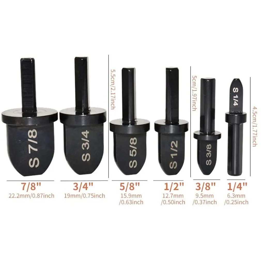 6pcs/set Swaging Tool Drill Bit Professional Manual Copper Pipe Swage Tool Drill Bit Handle Hvac Repairing Set
6pcs/set Swaging Tool Drill Bit Professional Manual Copper Pipe Swage Tool Drill Bit Handle Hvac Repairing Set