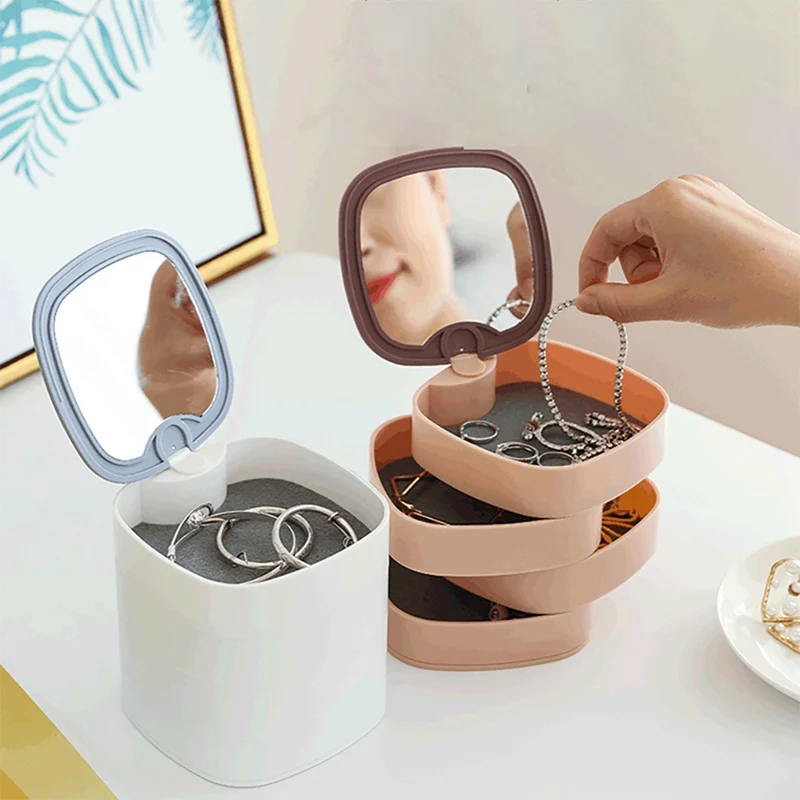 Multifunctional Rotating Jewelry Box Jewelry Storage Box Desktop Accessories Storage Box Multi-layer Portable Jewelry Rack
Multifunctional Rotating Jewelry Box Jewelry Storage Box Desktop Accessories Storage Box Multi-layer Portable Jewelry Rack