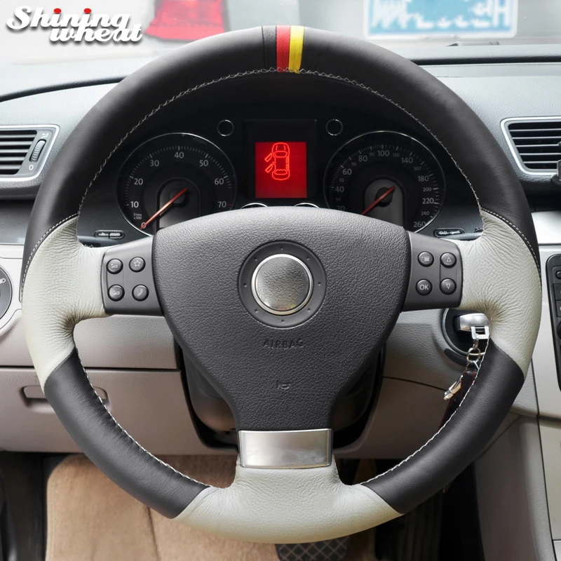 Shining wheat Genuine Leather Car Steering Wheel Cover for Volkswagen VW Golf 5 (V) Golf Plus Passat Variant Tiguan Touran
Shining wheat Genuine Leather Car Steering Wheel Cover for Volkswagen VW Golf 5 (V) Golf Plus Passat Variant Tiguan Touran