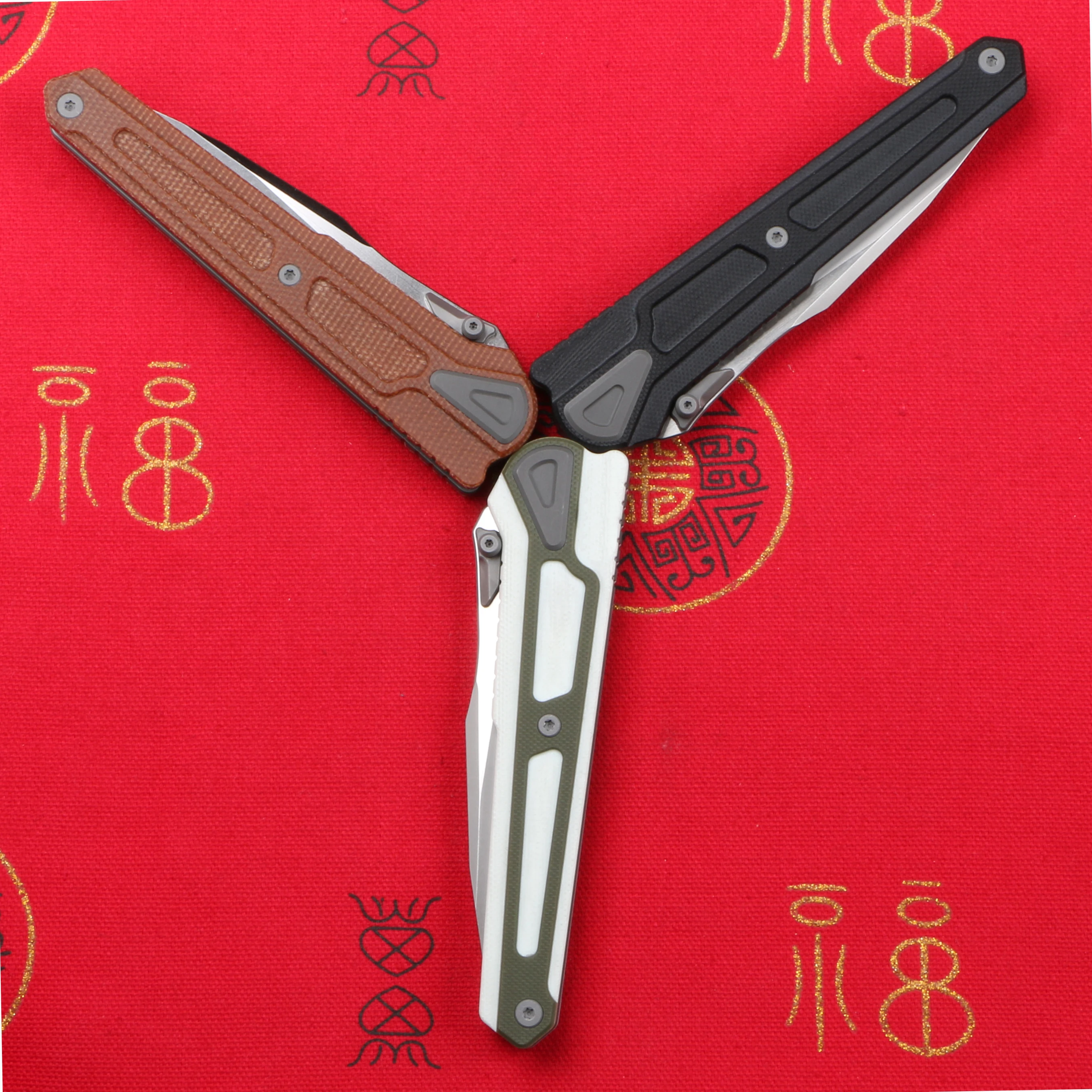 

MAXACE HERON-K folding knife K110 blade 420 steel G10 handle utility Outdoor camping Climb hunting pocket kitchen fruit EDC tool
