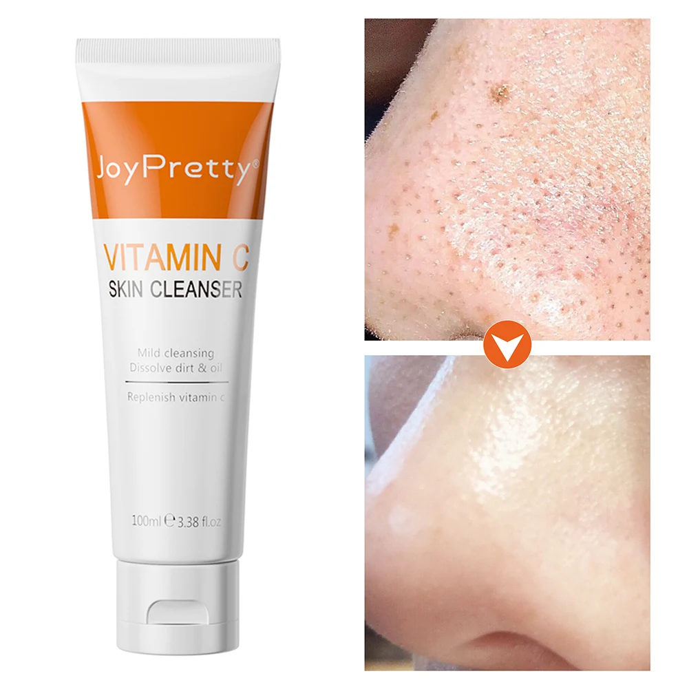 100g Vitamin C Face Cleanser Dense Foam Oil Control Deep Face Cleaning Cream Acne Treatment Moisturizing Whitening Skin
100g Vitamin C Face Cleanser Dense Foam Oil Control Deep Face Cleaning Cream Acne Treatment Moisturizing Whitening Skin