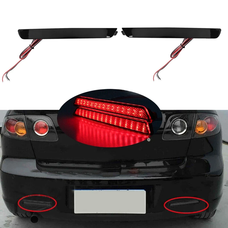 Car Rear Bumper Reflector Lights Dustproof Waterproof Tail Stop Running Lamps Brake Light for Mazda 3 AXELA 2004-2009
Car Rear Bumper Reflector Lights Dustproof Waterproof Tail Stop Running Lamps Brake Light for Mazda 3 AXELA 2004-2009