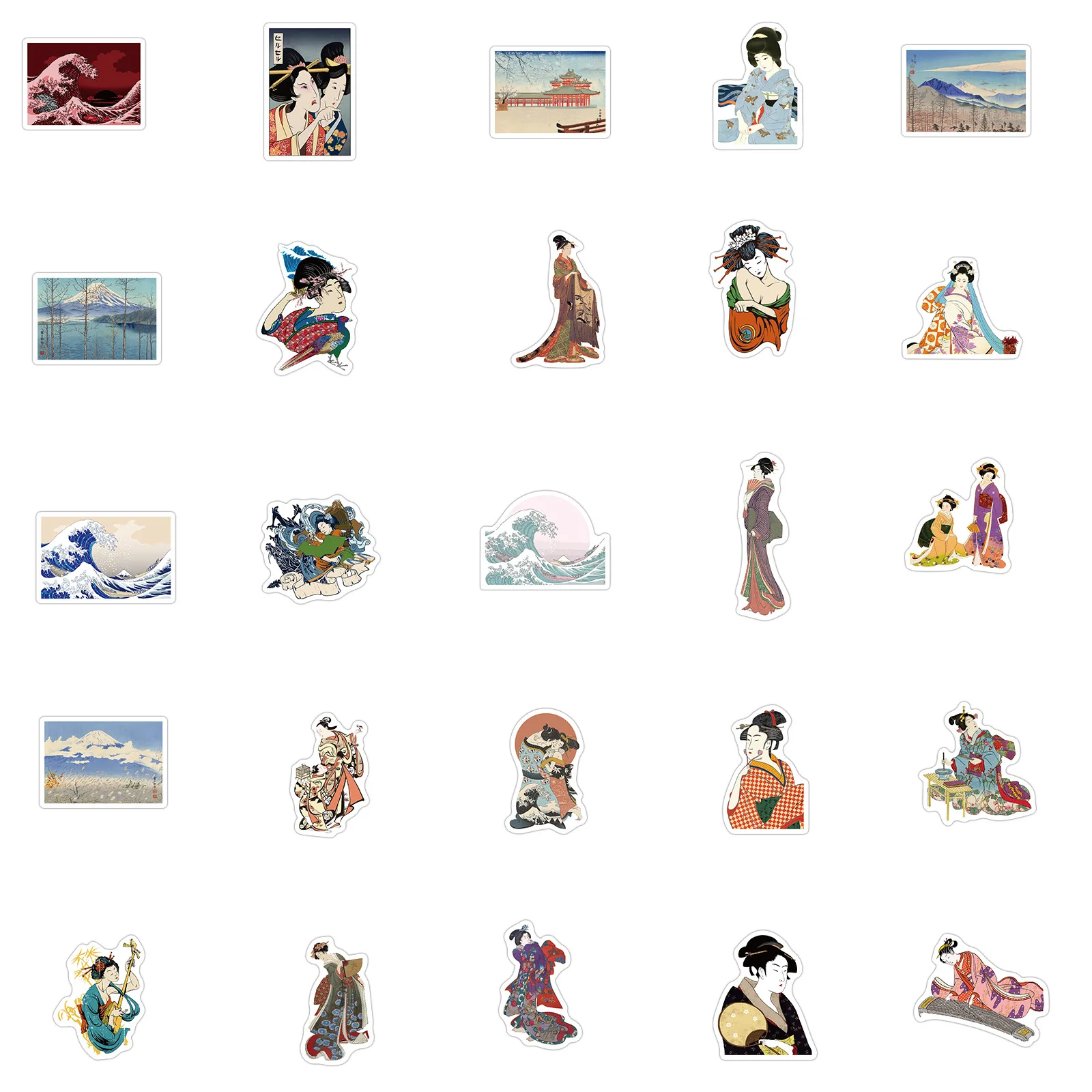 50Pcs Sea Wave Doodle Ukiyo-e Art Sticker Japan Style Sticker cartoon Suitcase Laptop Graffiti Luggage Helmet Phone Skateboard
50Pcs Sea Wave Doodle Ukiyo-e Art Sticker Japan Style Sticker cartoon Suitcase Laptop Graffiti Luggage Helmet Phone Skateboard