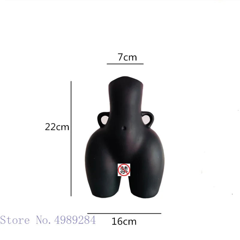Creative People Vase Resin Butt Nude Handicraft Decoration Handmade Modern Home Decoration Flower Arrangement Vase
Creative People Vase Resin Butt Nude Handicraft Decoration Handmade Modern Home Decoration Flower Arrangement Vase