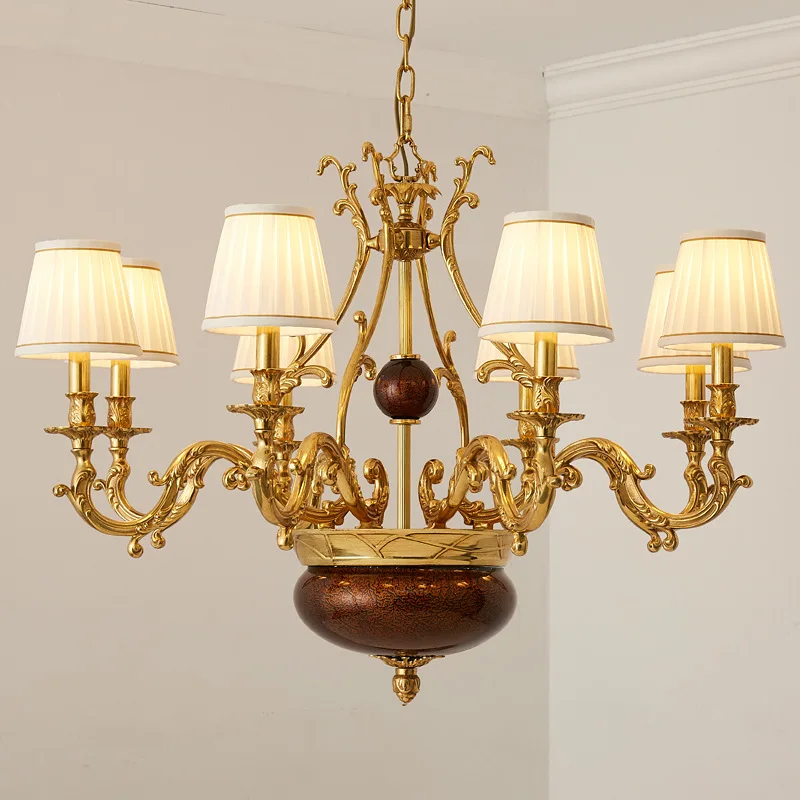All copper retro luxury chandelier atmospheric European western restaurant bedroom study villa chandelier
All copper retro luxury chandelier atmospheric European western restaurant bedroom study villa chandelier