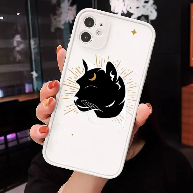 Witch and cat mysterious tarot black Phone Cases Matte Transparent for iPhone 7 8 11 12 s mini pro X XS XR MAX Plus cover funda
Witch and cat mysterious tarot black Phone Cases Matte Transparent for iPhone 7 8 11 12 s mini pro X XS XR MAX Plus cover funda