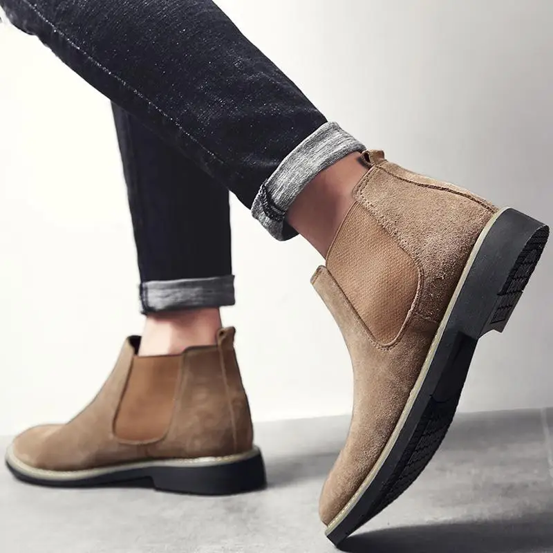 Men Ankle Boots Flock Outdoor Autumn Round Toe Mens Casual Shoe Slip On Solid Color Big Size 38-48 Rome Style Fashion Boots Men
Men Ankle Boots Flock Outdoor Autumn Round Toe Mens Casual Shoe Slip On Solid Color Big Size 38-48 Rome Style Fashion Boots Men
