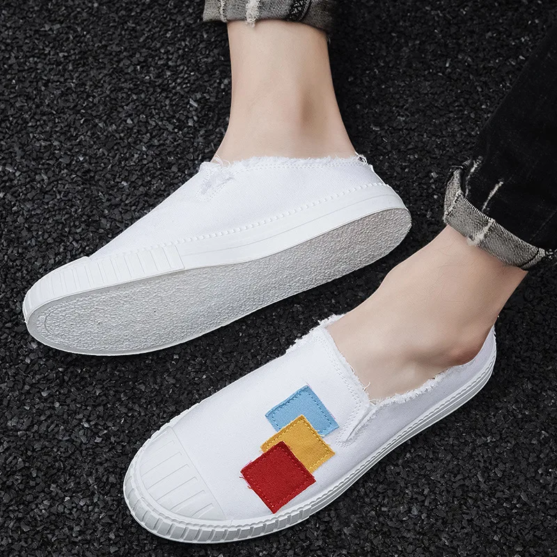 Summer Half Drag Canvas Shoes Men Comfortable Youth Fashion Men's Casual Shoes Tassel Slip-on Lazy Loafers Flat Vulcanized Shoes
Summer Half Drag Canvas Shoes Men Comfortable Youth Fashion Men's Casual Shoes Tassel Slip-on Lazy Loafers Flat Vulcanized Shoes
