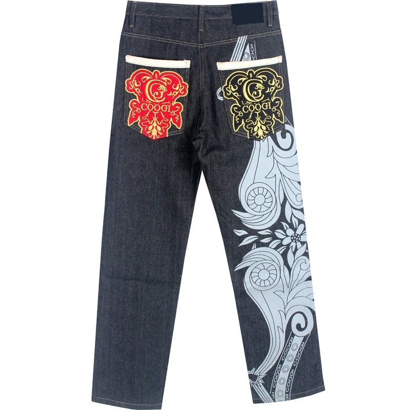 Trendy men's straight pants hip hop jeans hip hop hip hop graffiti print embroidery loose skateboard pants
Trendy men's straight pants hip hop jeans hip hop hip hop graffiti print embroidery loose skateboard pants