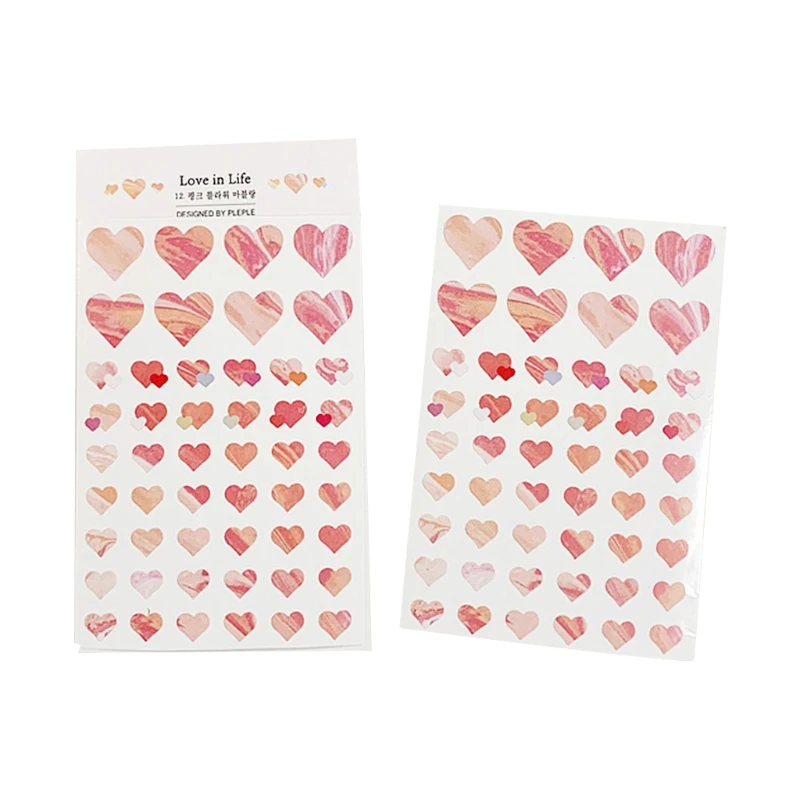 10 Set Heart Shape Decorative Sticker Seal Label for DIY Album Handbook Notebook X7YC
10 Set Heart Shape Decorative Sticker Seal Label for DIY Album Handbook Notebook X7YC