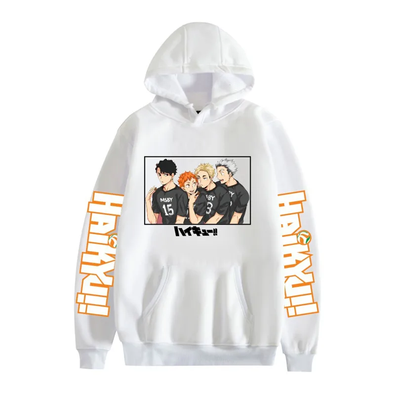 Hot Cartoon Haikyuu Hoodies Men Funny Japanese Anime Streetwear Harajuku Karasuno Fly High Graphic Sweatshirts Unisex Tops Male
Hot Cartoon Haikyuu Hoodies Men Funny Japanese Anime Streetwear Harajuku Karasuno Fly High Graphic Sweatshirts Unisex Tops Male