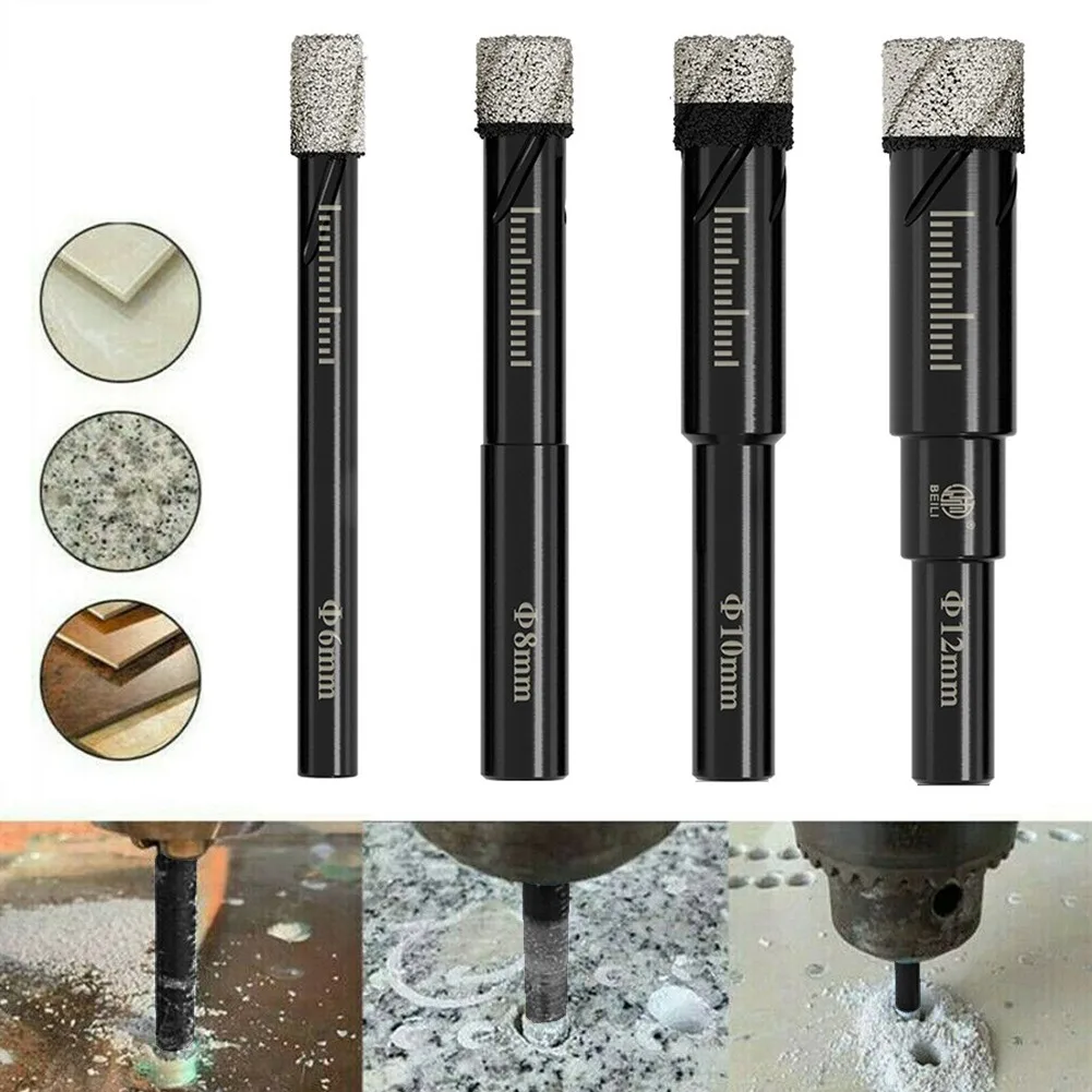 6 8 10 12mm Diameter Durable Diamond Tile Dry Drill Bit Hole Saw Cut For Porcelain Tile Glass Marble Ceramics Granite Quartz
6 8 10 12mm Diameter Durable Diamond Tile Dry Drill Bit Hole Saw Cut For Porcelain Tile Glass Marble Ceramics Granite Quartz
