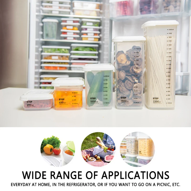Transparent Storage Box Keep Fresh Refrigerator Multigrain Storage Tank Sealed PP Storage Container With Scale Home Storage Tool
Transparent Storage Box Keep Fresh Refrigerator Multigrain Storage Tank Sealed PP Storage Container With Scale Home Storage Tool