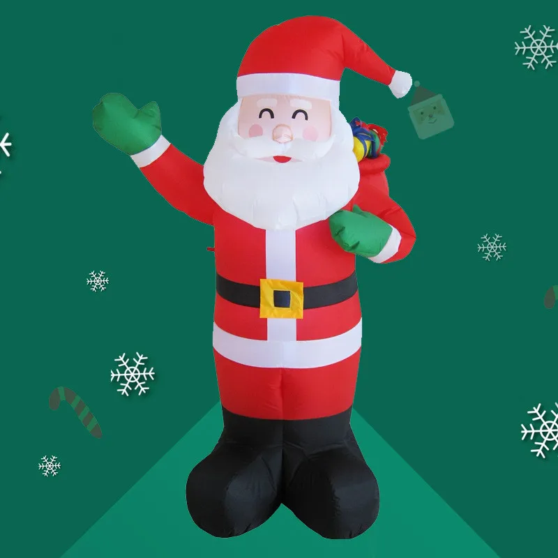 1.8m Inflatable Santa Claus LED Light Up Decor Outdoor Holiday Decoration Christmas Inflatable Doll LED Night Light Outdoor
1.8m Inflatable Santa Claus LED Light Up Decor Outdoor Holiday Decoration Christmas Inflatable Doll LED Night Light Outdoor