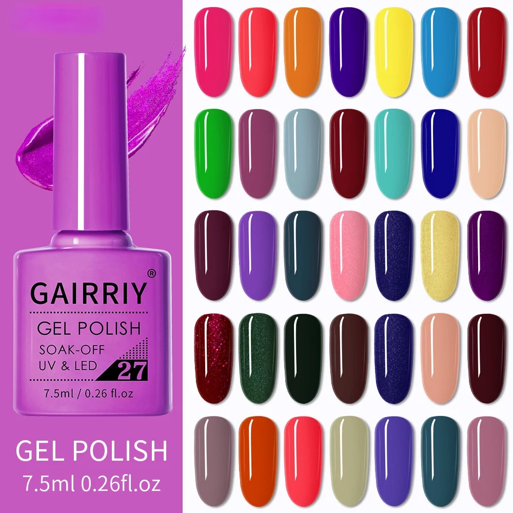 Цветной полуперманентный Гель-лак для ногтей 7 5 мл | Красота и здоровье