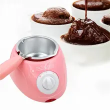 NEW Durable Stainless steel&Plastic Hot Chocolate Melting Pot Electric Fondue Melter Machine Set DIY Tool EU plug