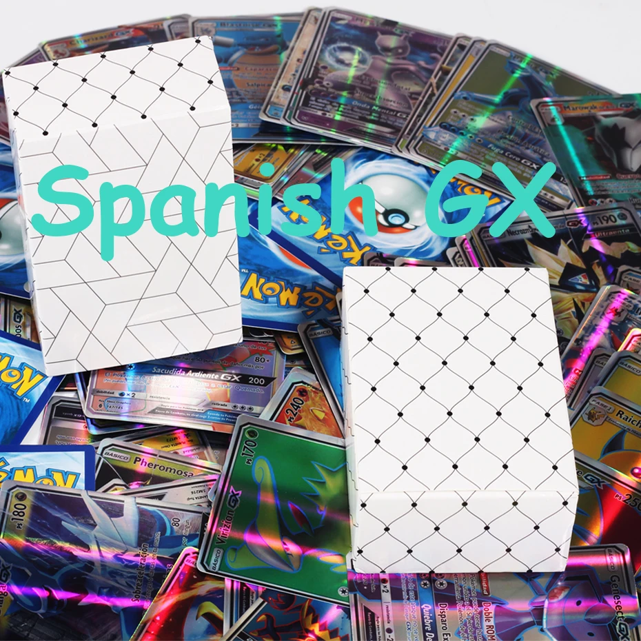 10-100 шт. Испанская версия Pokemon Сияющие карты V GX MEGA TAG команда EX Game Battle Cards
10-100 шт. Испанская версия Pokemon Сияющие карты V GX MEGA TAG команда EX Game Battle Cards