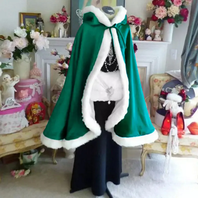 Christmas Costume For Adult Women Hooded Christmas Cloak Hoodies Fur Santa Claus Velvet Fur Cloak Capa Red Cloak Cape Red
Christmas Costume For Adult Women Hooded Christmas Cloak Hoodies Fur Santa Claus Velvet Fur Cloak Capa Red Cloak Cape Red
