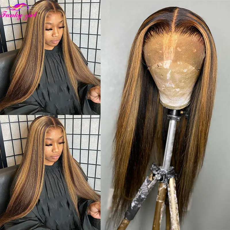 Highlight Blond Wig Transparent Lace Frontal Wigs P4/30 T Part Brazilian Ombre Human Hair Wigs 30 Inch Straight Lace Front Wig
Highlight Blond Wig Transparent Lace Frontal Wigs P4/30 T Part Brazilian Ombre Human Hair Wigs 30 Inch Straight Lace Front Wig